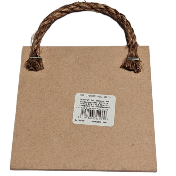 Wincraft Enjoy The Little Things Small Wooden Sign Decor with Jute Rope … - Picture 3 of 5